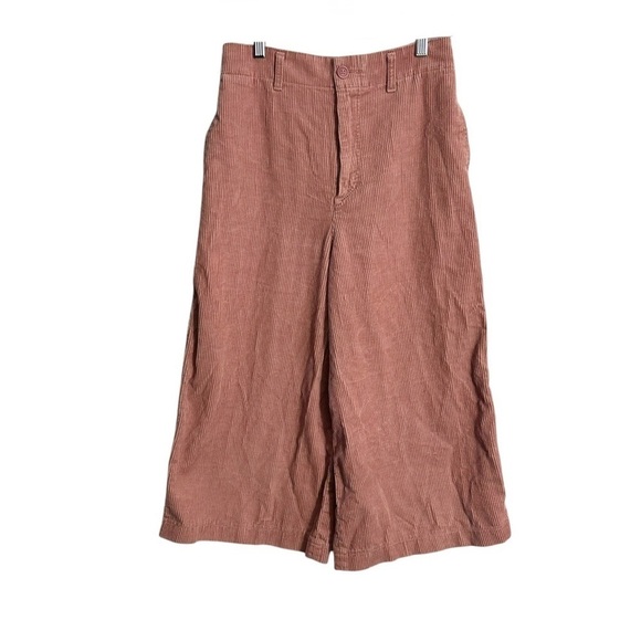 Uniqlo Corduroy High Rise Wide Leg Crop Pants - Picture 4 of 5